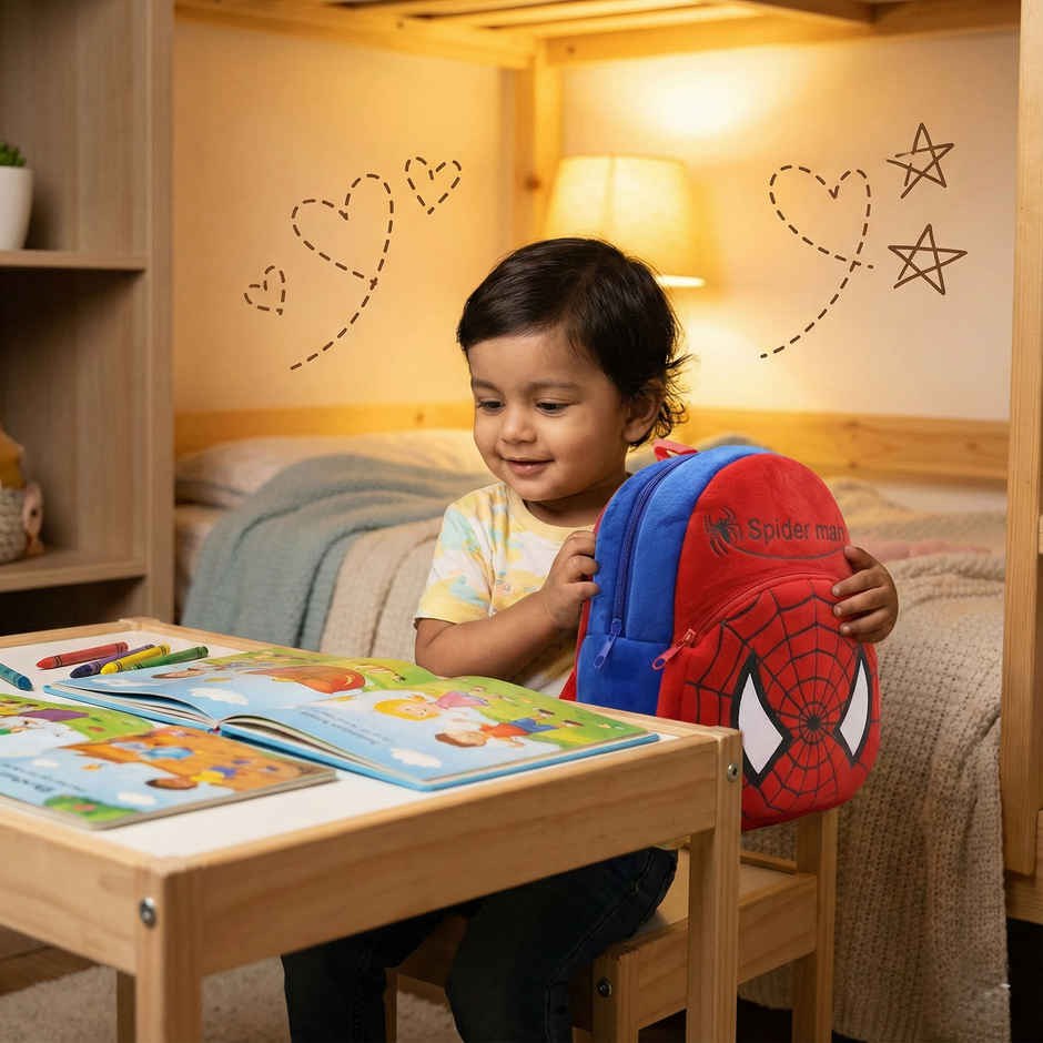 Kidara Spiderman Toddler Backpack Red Blue