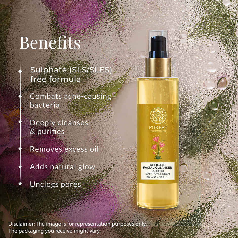 Forest Essentials Facial Cleanser Kashmiri Saffron & Neem | Brightening Face Wash