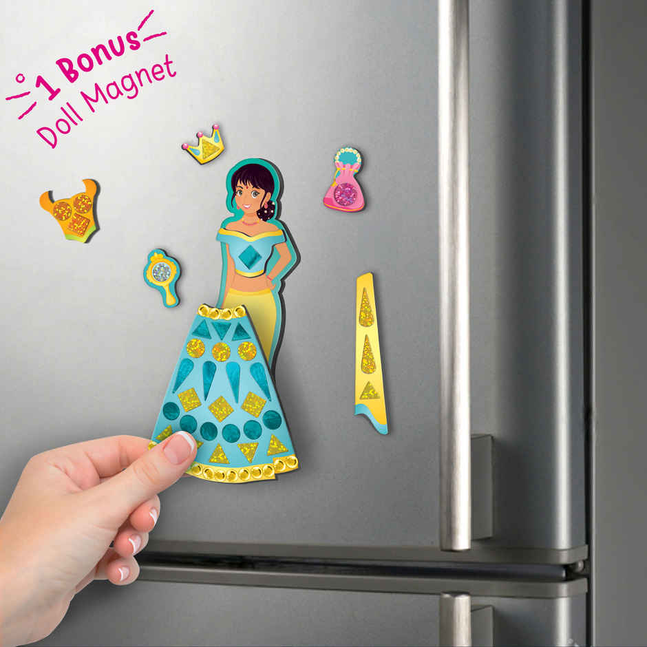 Imagimake Magnetic Dress-Up - Indian Princess | Pretend Play Toy | Birthday Gift for Girls