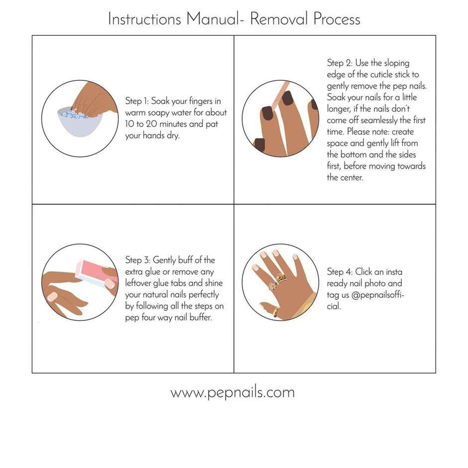 Pep Nails | Maroon | Toe Nails | Short Square Red | Glossy Solid Press On Nails | 24 Tips