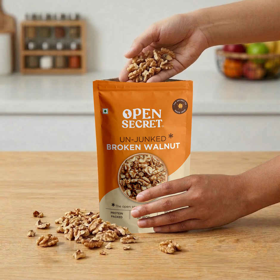 Open Secret Premium Broken Walnut Kernels | Akhrot