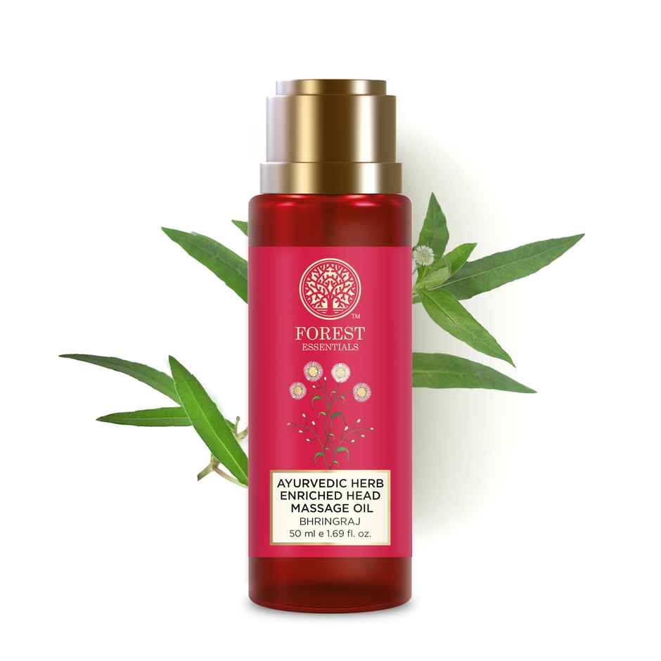 Forest Essentials Head Massage Oil Bhringraj | Travel Size Hair Oil for Hair Growth