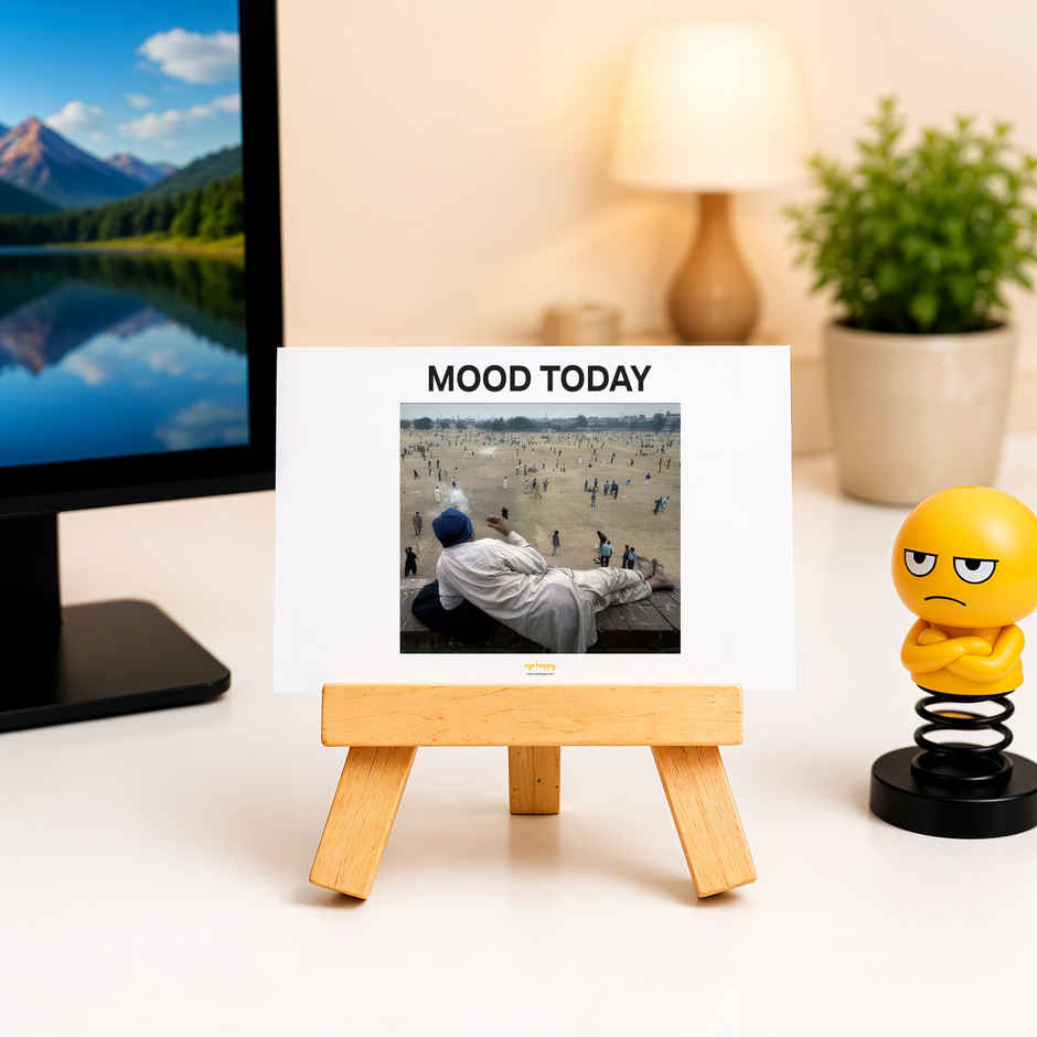 This Is Fine Meme Print Easel Stand | Oye Happy