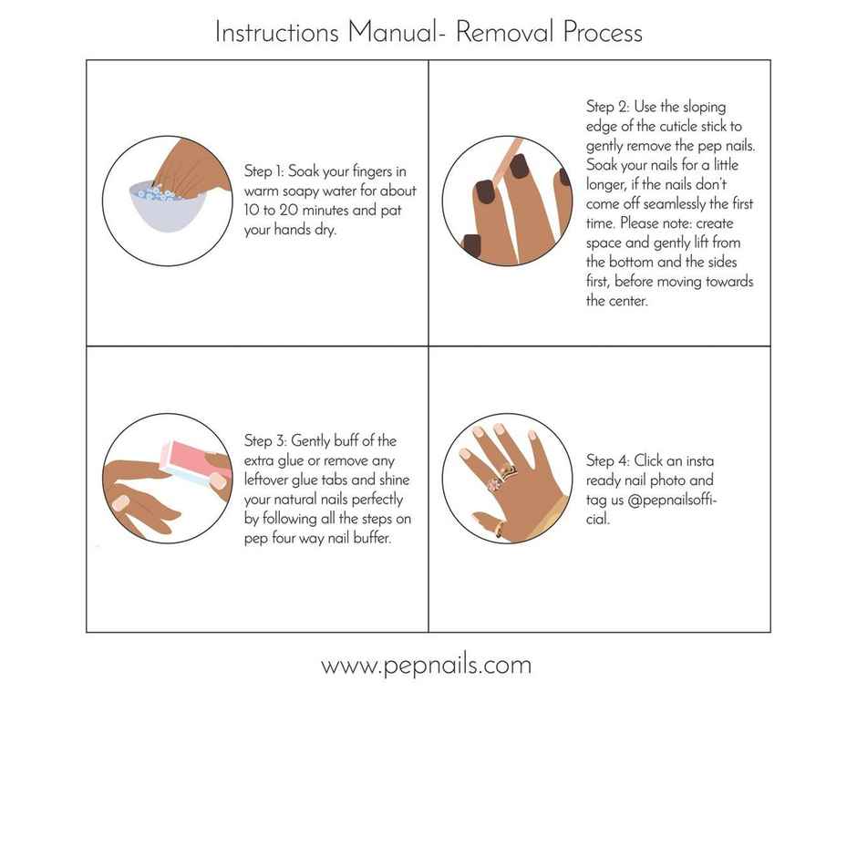 Pep Nails | Minimal | Toe Nails | Short Square Nude | Glossy Ombre Press On Nails | 24 Tips