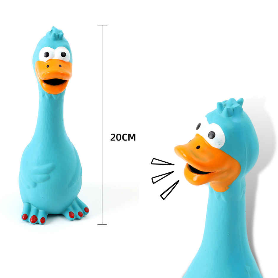 Foodie Puppies Latex Blue Duck Dog Toy