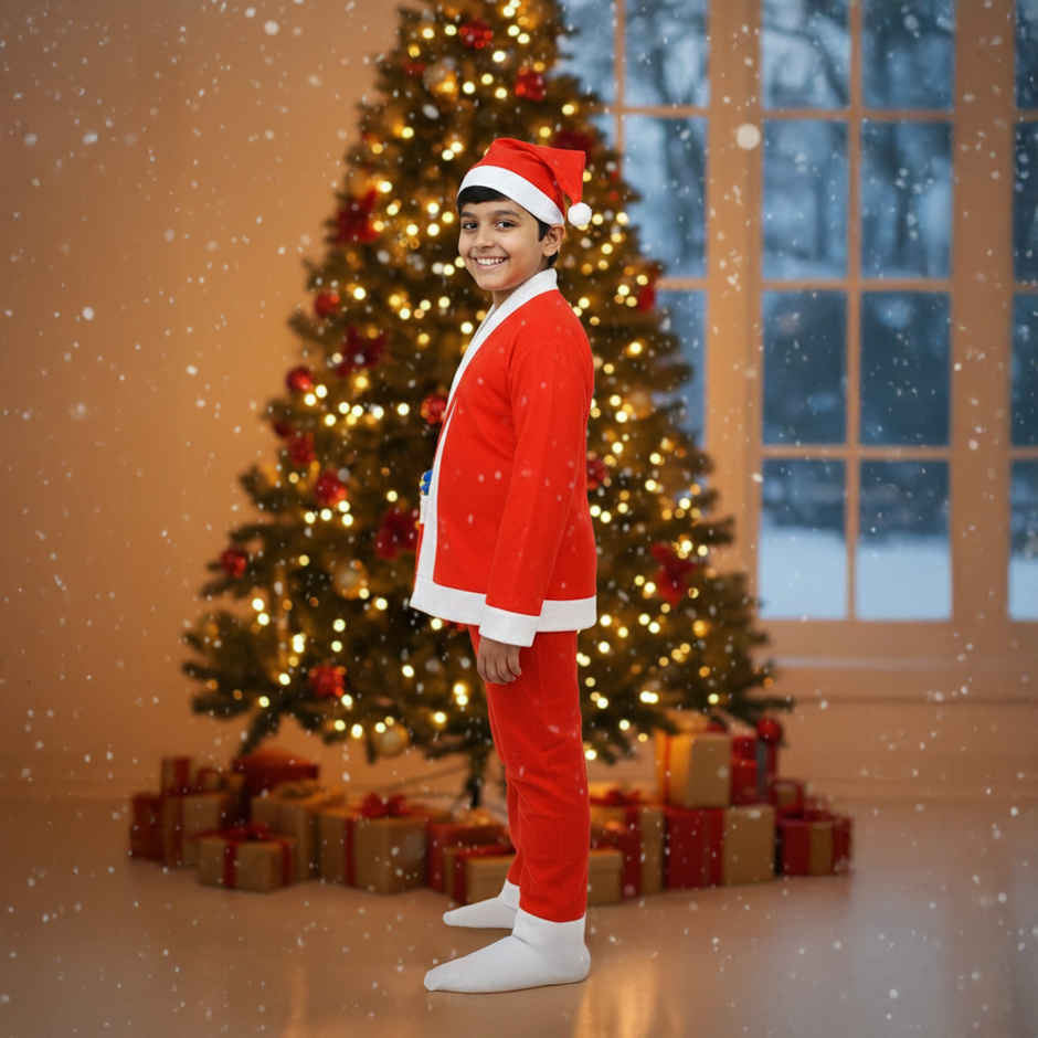 Santa Dress Costume for Kids | 10-12 Years | Picfest