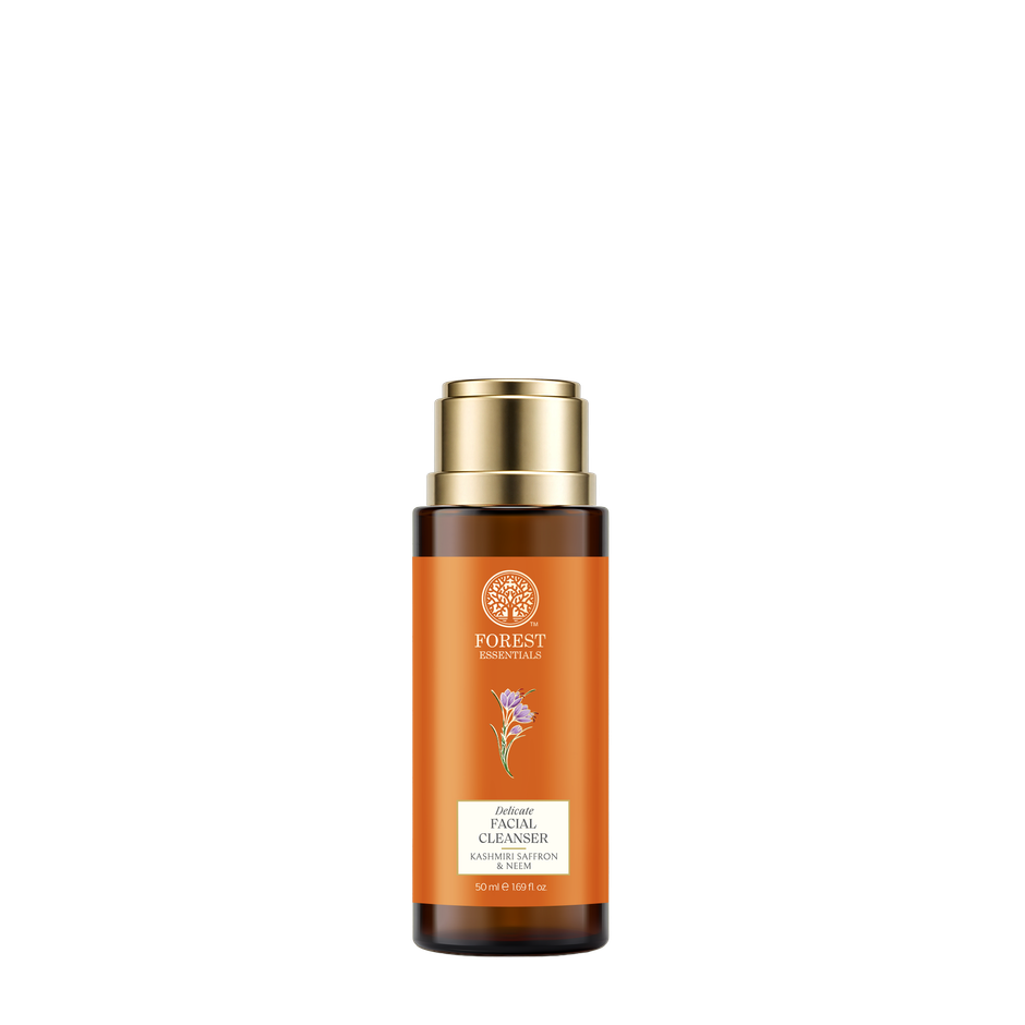 Forest Essentials Facial Cleanser Kashmiri Saffron & Neem | Brightening Face Wash
