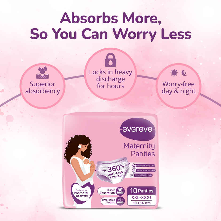 Evereve Maternity Period Panties | 3X Absorbency | Postpartum | 2XL-3XL