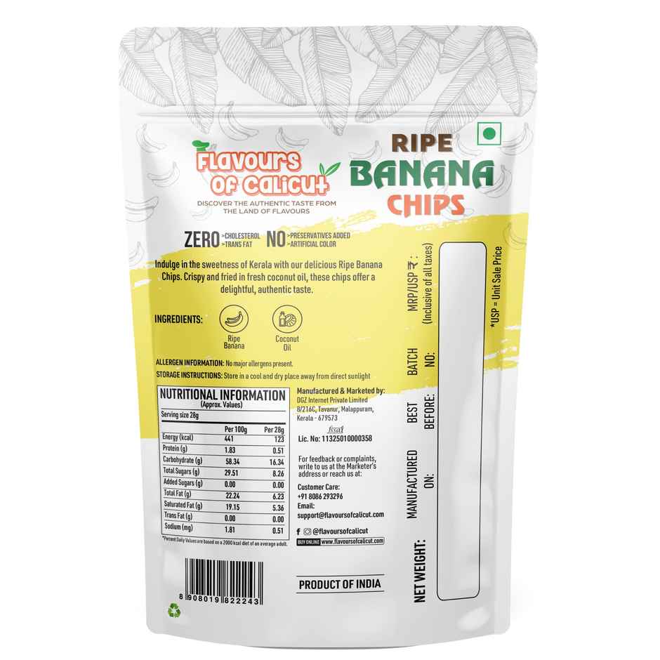 Flavours of Calicut Ripe Banana Chips