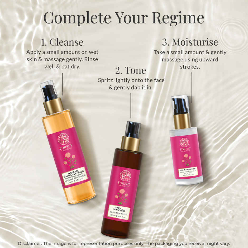 Forest Essentials Facial Cleanser Honey Lemon Rosewater | Brightening Ayurvedic Face Wash
