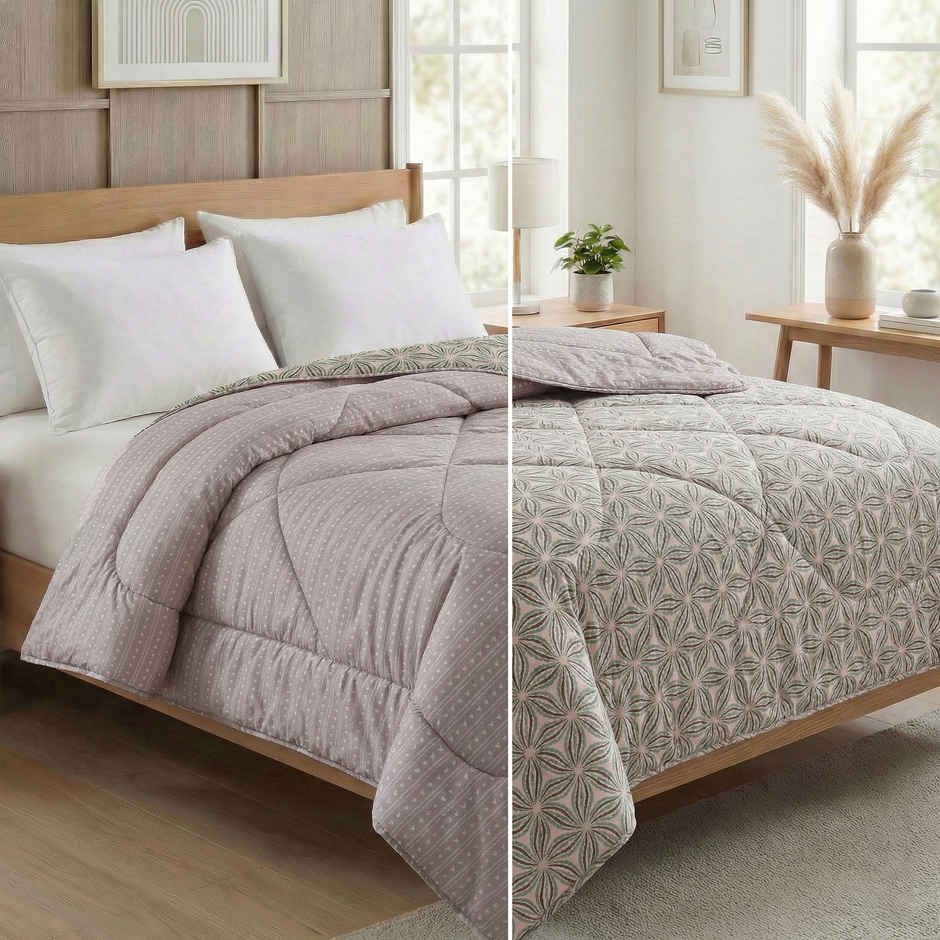 Dream Living Printed Reversible Double Bed AC Comforter 220 x 230 cm