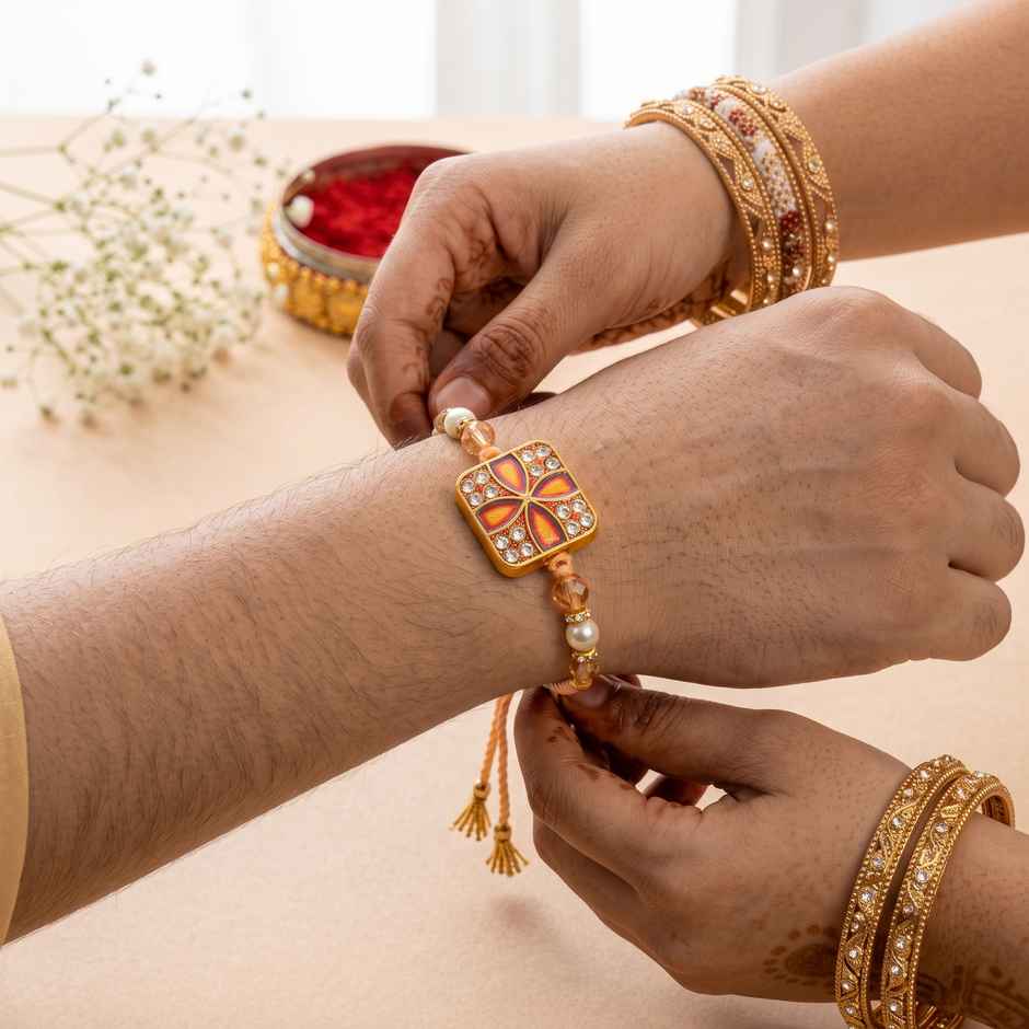 Rakhi for Brother | Studded | Pack of 1 | Avyaan Rakhi