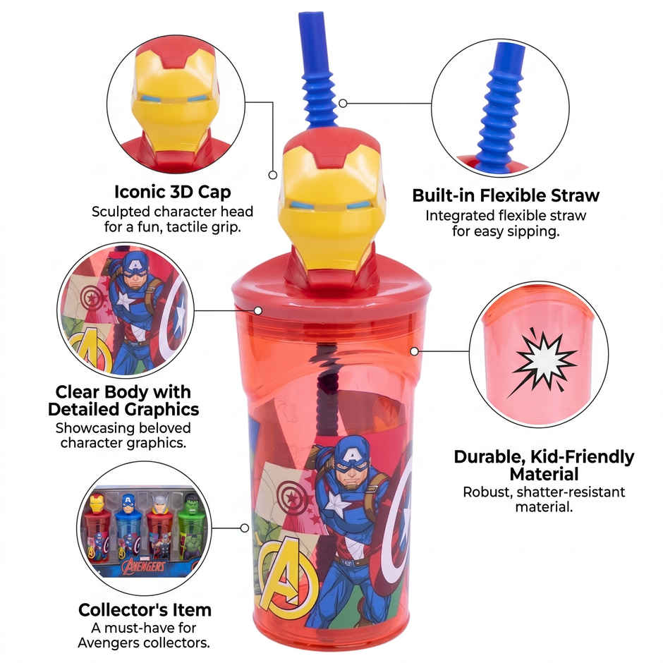 Striders 3D Figurine Tumbler Avengers Seven Wonders Iron Man