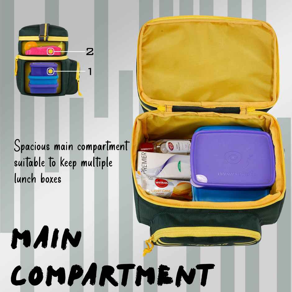 F Gear Sushi Spruce Yellow Lunch Bag