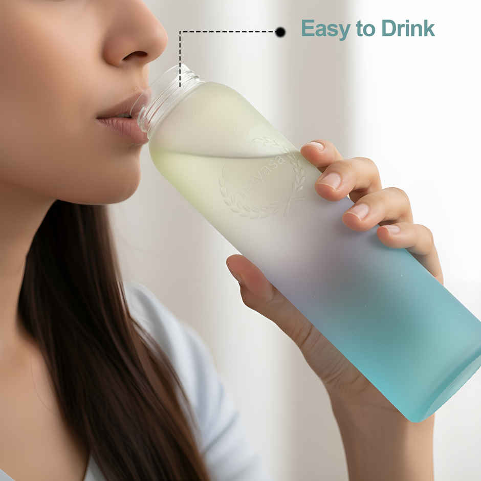 Nayasa Halo Plastic Water Bottle 1000 ml BPA Free Daily Use Bottle | Green