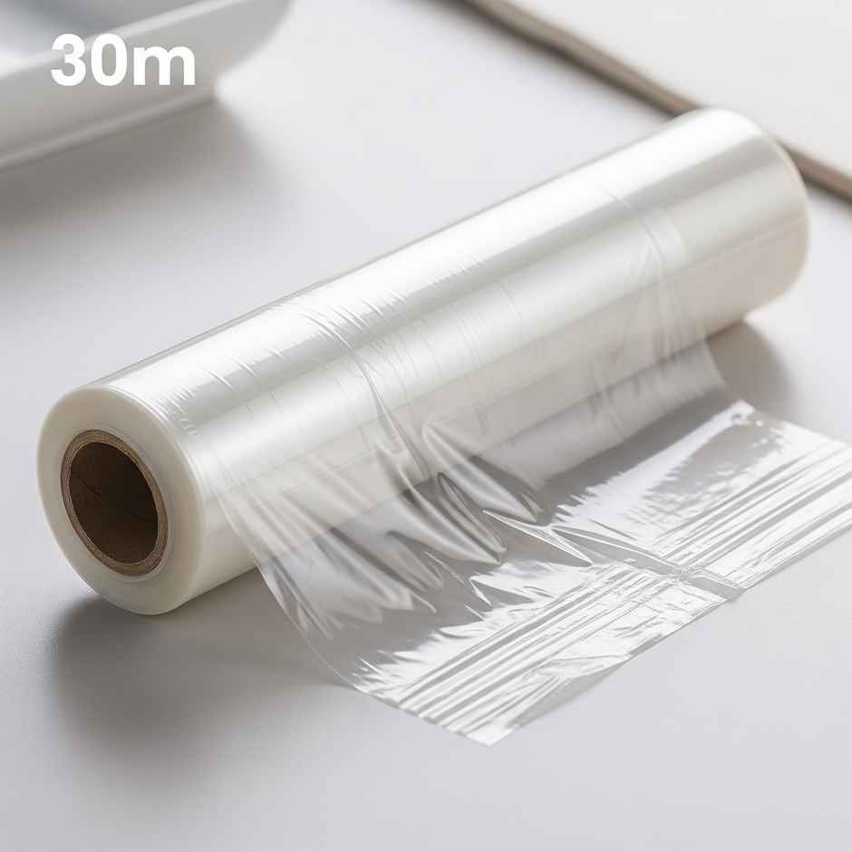 Ezee 30 m Cling Film Wrap | 12 Inches | BPA Free | Multipurpose | Non-Stick Microwave Safe