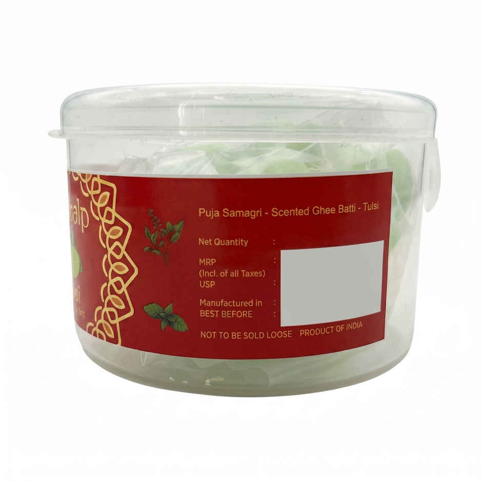 Om Bhakti Sankalp Wick For Diya Scented Ghee Batti - TULSI