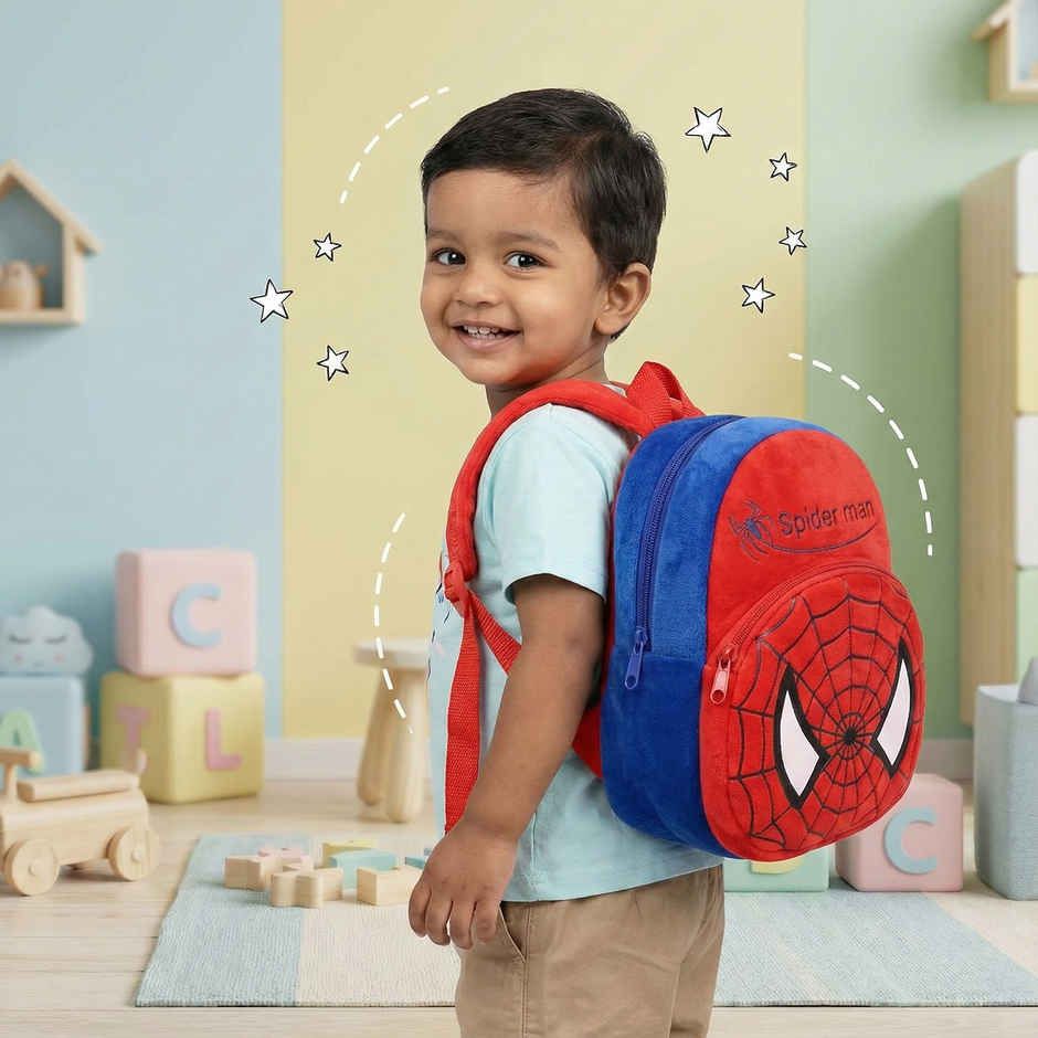 Kidara Spiderman Toddler Backpack Red Blue