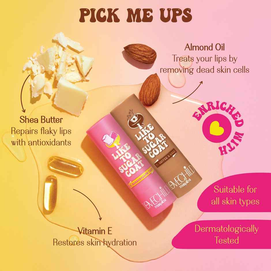 LoveChild Masaba Lip Balm | Brown | Coffee & Cake | Moisturizing | Tinted & Nourishing