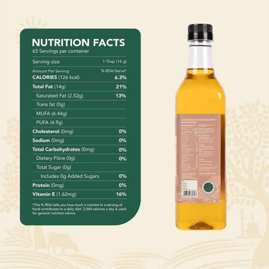 Anveshan Groundnut (Peanut) Wood Pressed Oil | Healthy Cooking Oil