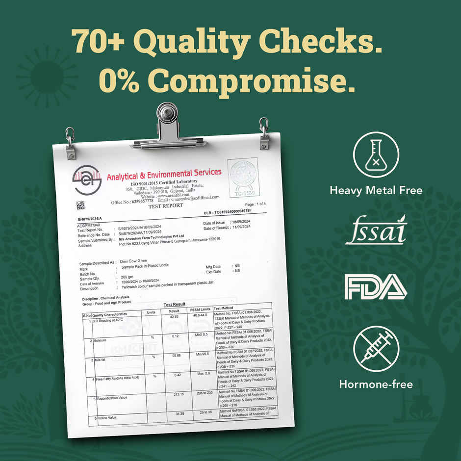 Anveshan A2 Desi Cow Ghee
