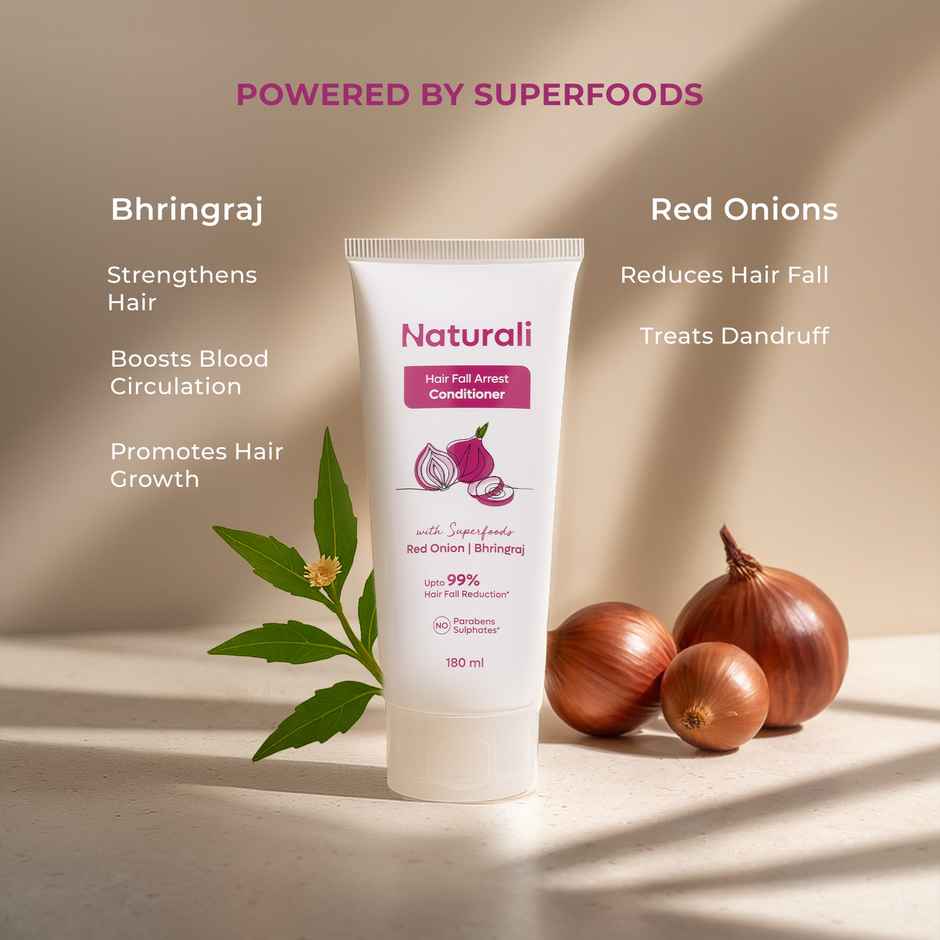 Naturali Hairfall Arrest Conditioner With Red Onion & Bhringraj