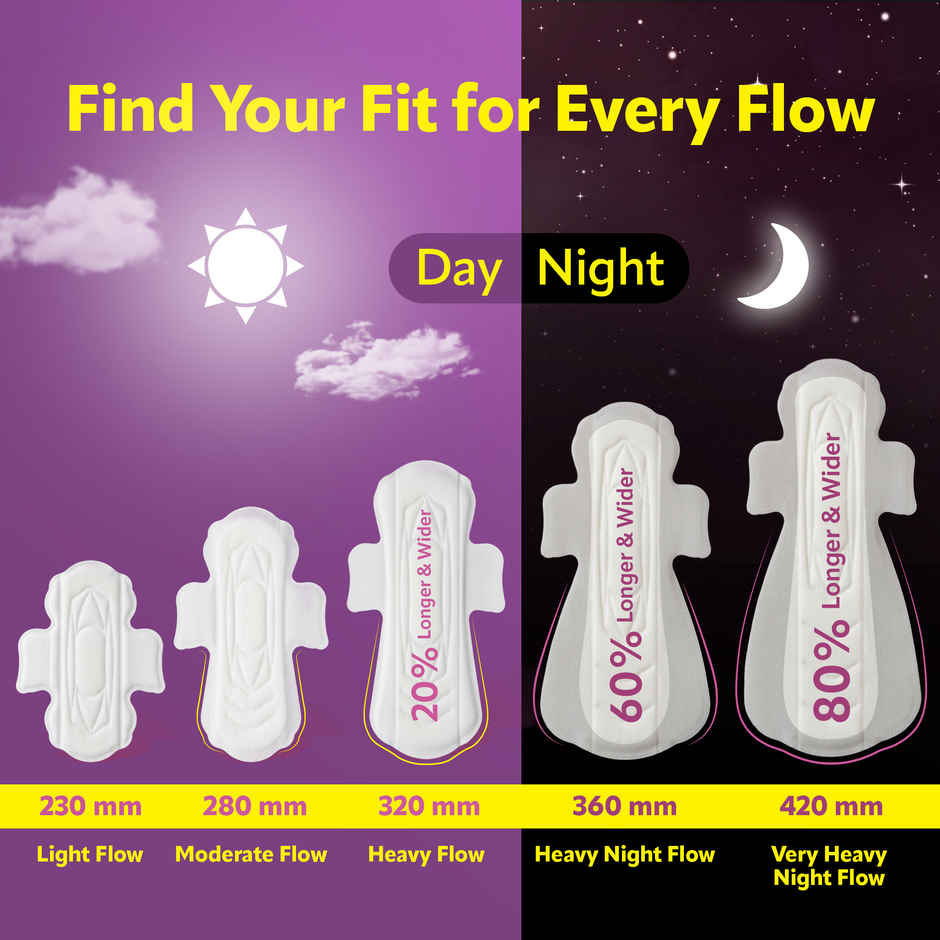 Evereve Comfort Sanitary Pads for Women XL | 280mm