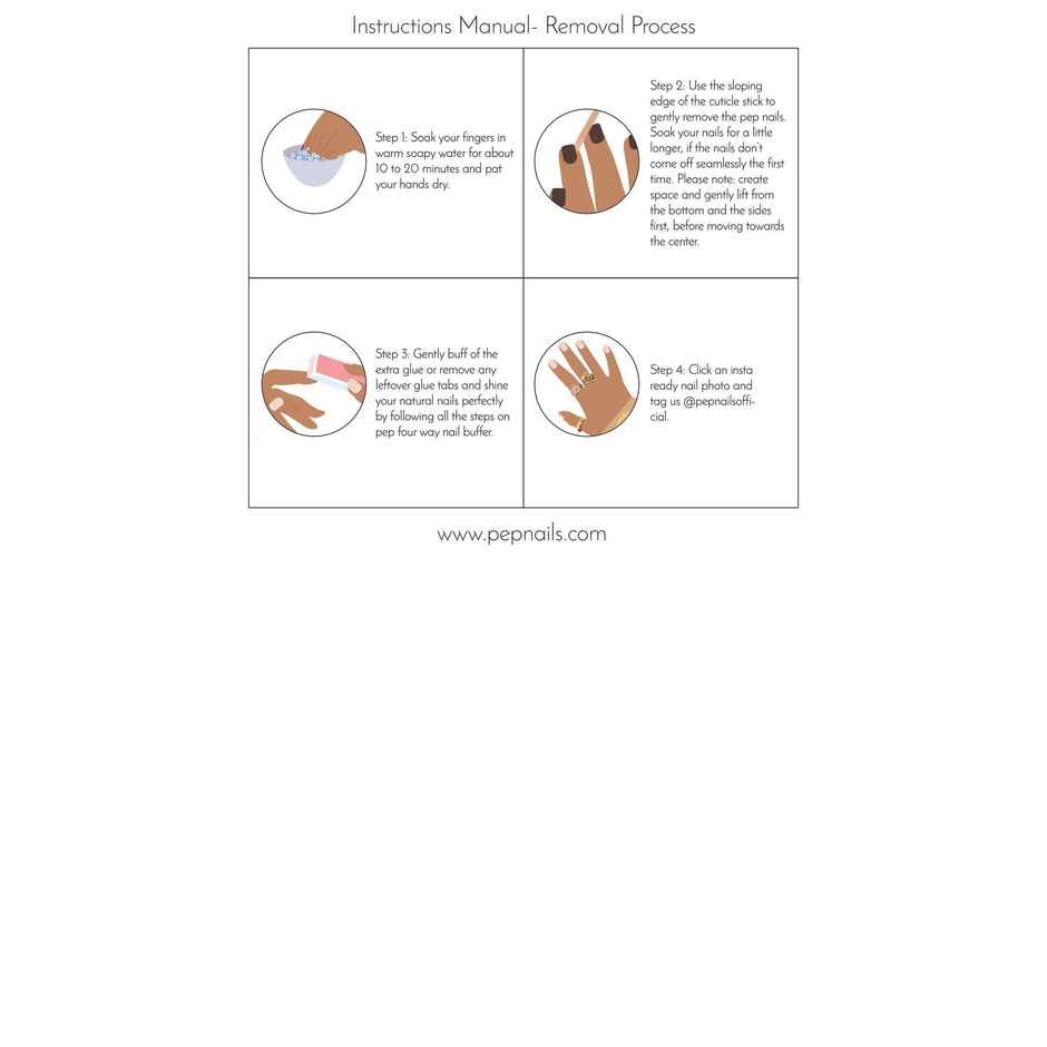 Pep Nails | Champagne | Hand Nails | Medium Round Nude | Glossy Glitter Press On Nails | 24 Tips