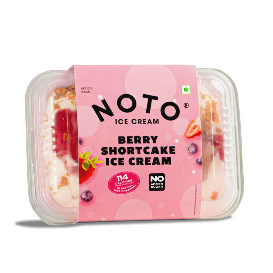 NOTO Berry Shortcake Sugar-Free Guilt Free Ice Cream Tub