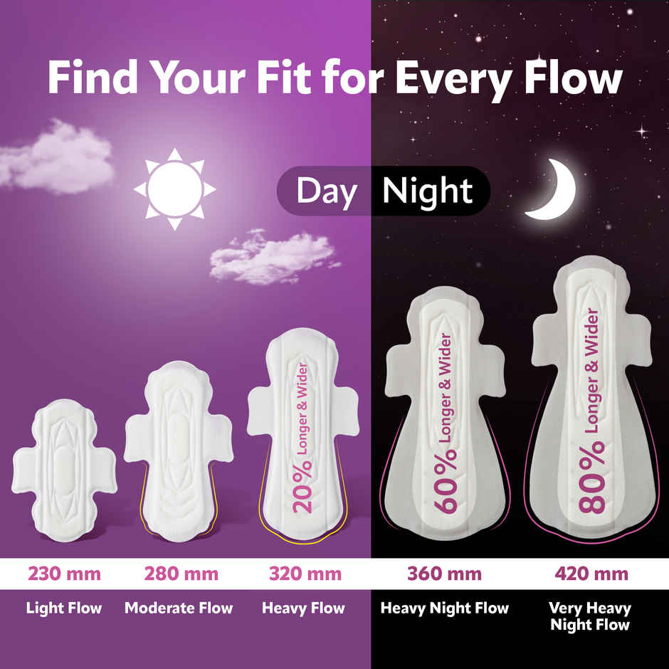 Evereve Comfort Nights Sanitary Pads 3XL | 420 mm