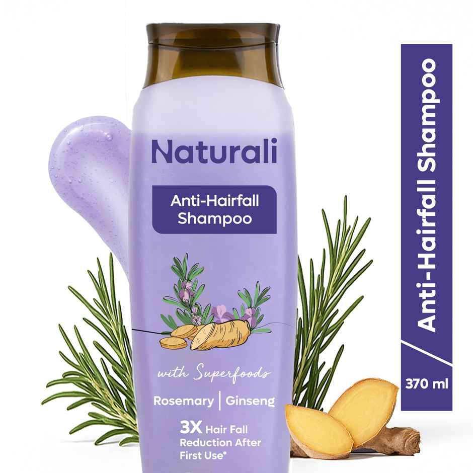 Naturali Anti Hairfall Shampoo|With Rosemary, Biotin & Ginseng |No Sulfate No Paraben