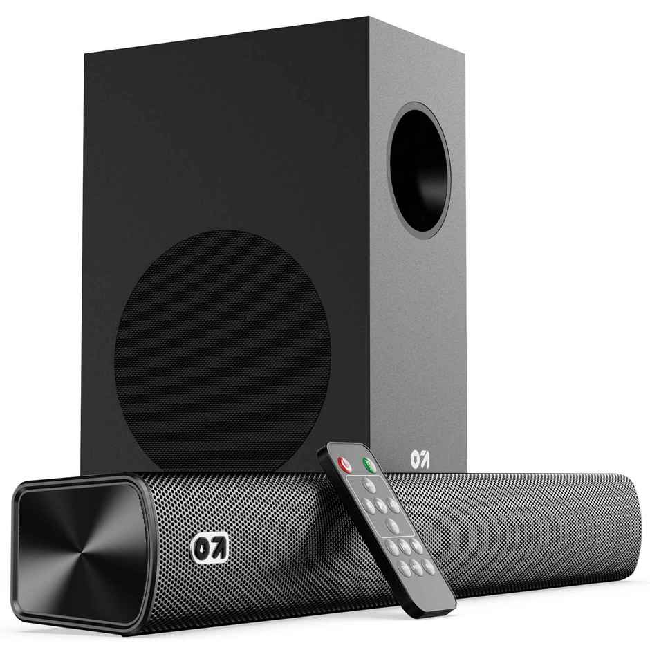 GOBOULT (Formerly Boult) Bassbox X60 with Subwoofer | 2.1 Channel | 3 EQ Modes | Jet Black