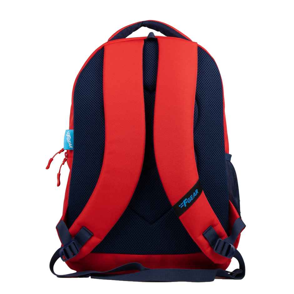 F Gear Unisex Polyester 23 L Padded Grab Handle Backpack | Red Moto Manic