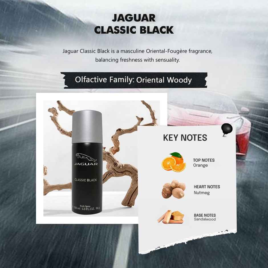 Jaguar Classic Black Deodorant Spray