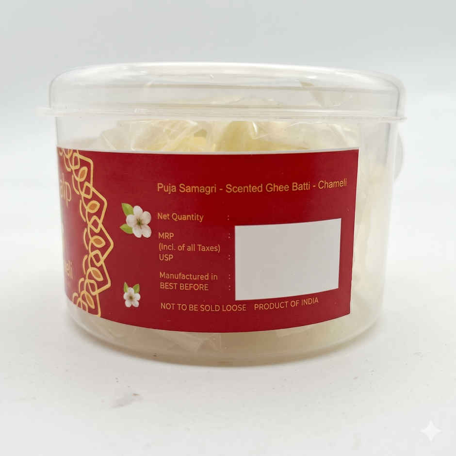 Om Bhakti Sankalp Wick For Diya Scented Ghee Batti - CHAMELI