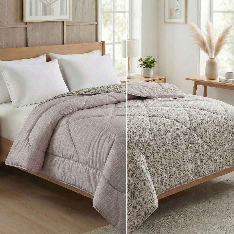 Dream Living Printed Reversible Double Bed AC Comforter 220 x 230 cm
