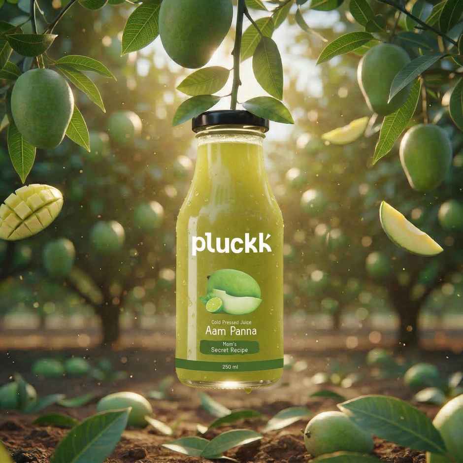Pluckk Cold Pressed Extracted Aam Panna Juice | No Preservatives | No Added Sugar