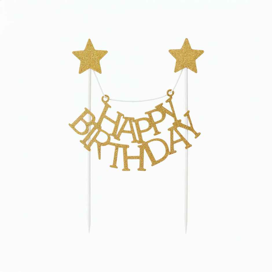 Happy Birthday Cake Topper | Cake Decor Accessory | Propcon