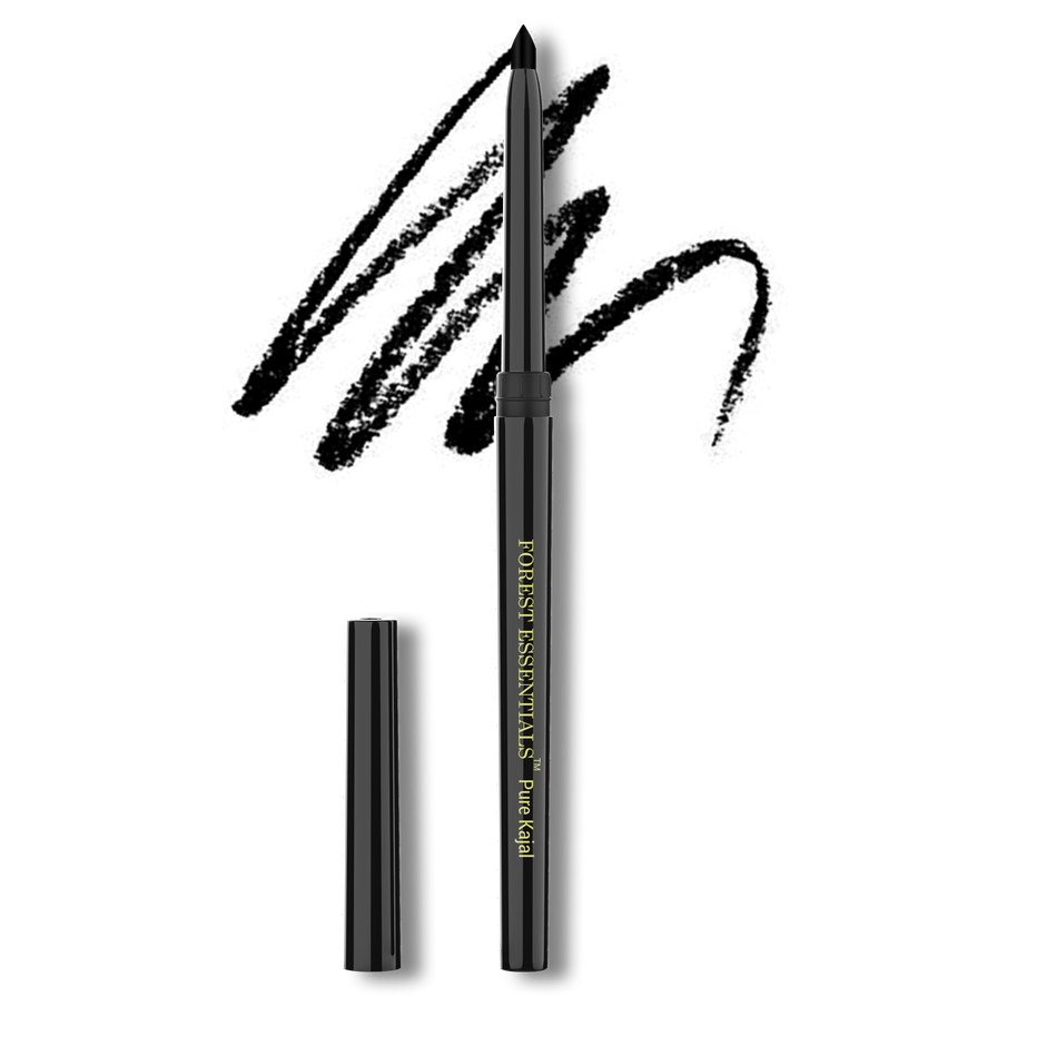 Forest Essentials Pure Gulaab Khaas Kajal | Charcoal Black