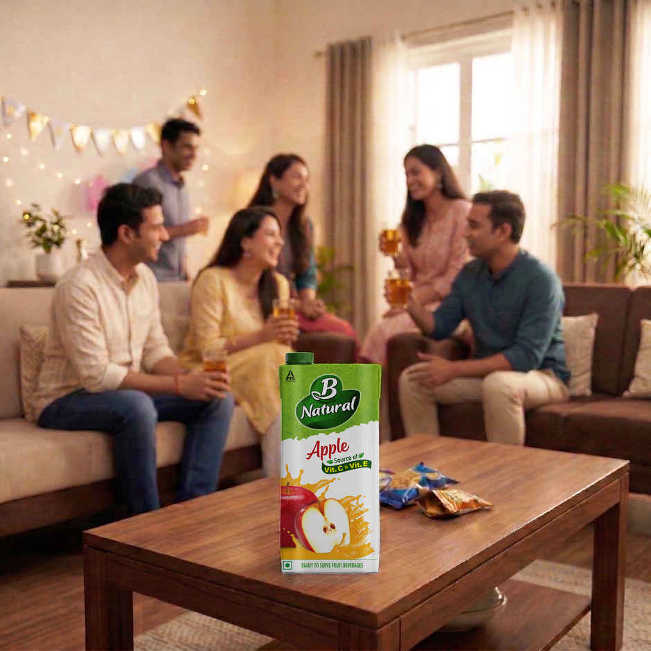 B Natural Apple Juice, Vitamin C & E