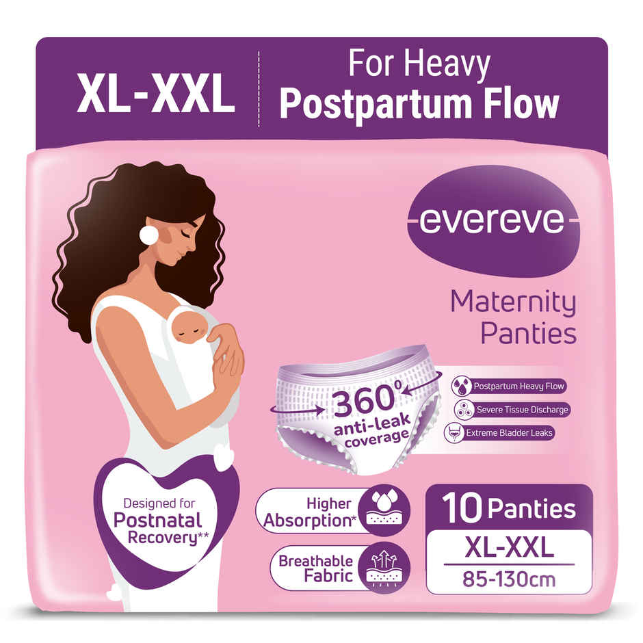 Evereve Maternity Period Panties | 3X Absorbency | Postpartum | XL-XXL