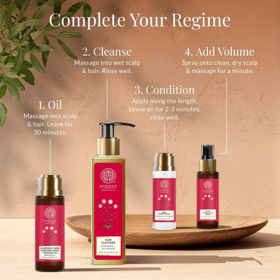 Forest Essentials Hair Cleanser Bhringraj & Shikakai | Travel Size Strengthening Shampoo