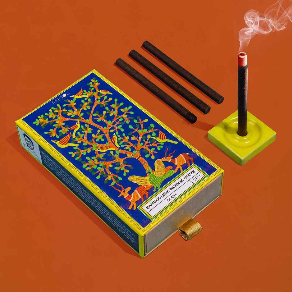 Phool Oudh Dhoop Sticks - 100% Natural Bambooless Incense Sticks