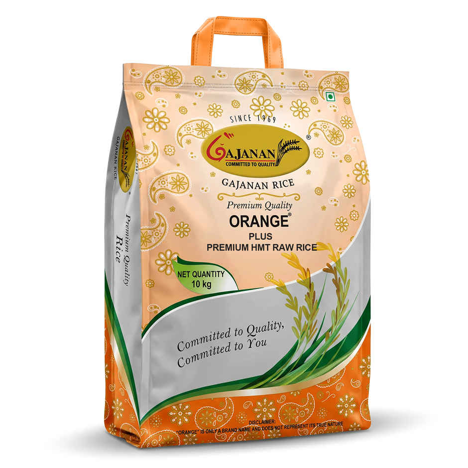 Gajanan Orange Plus Premium Hmt Raw Rice | Aged