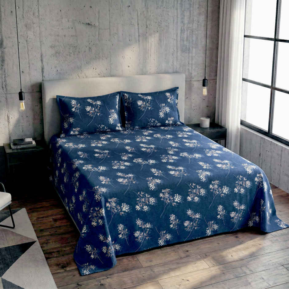 Dream Living 135 GSM King Bedsheet Set |250 x 275 cm| With 2 Pillow Covers