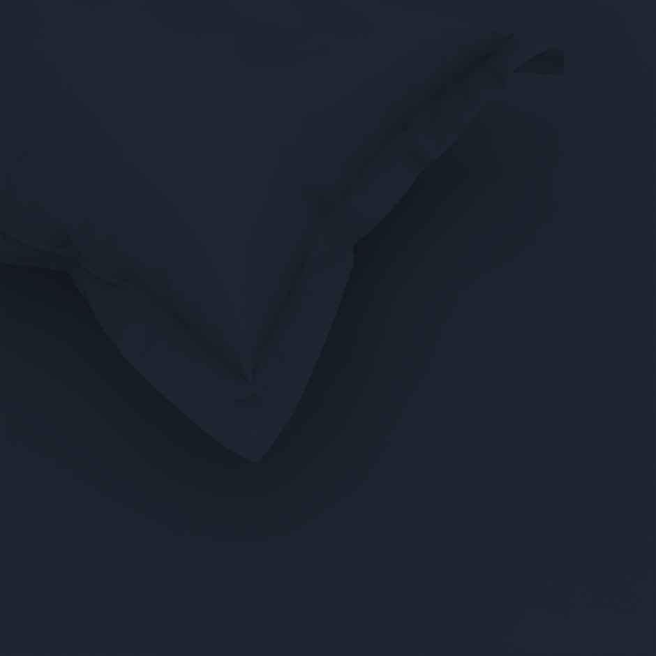 Himeya Exclusive 150 TC Cotton Double Bedsheet Set | Classic Navy