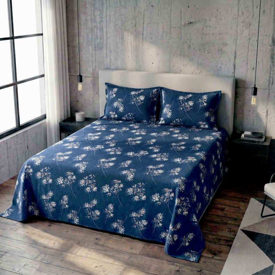 Dream Living 135 GSM King Bedsheet Set |250 x 275 cm| With 2 Pillow Covers