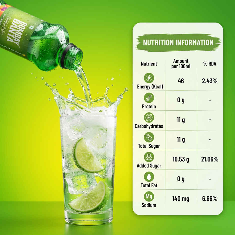 Bombay Banta Lemon Soda Soft Drink | Refreshing & Tangy