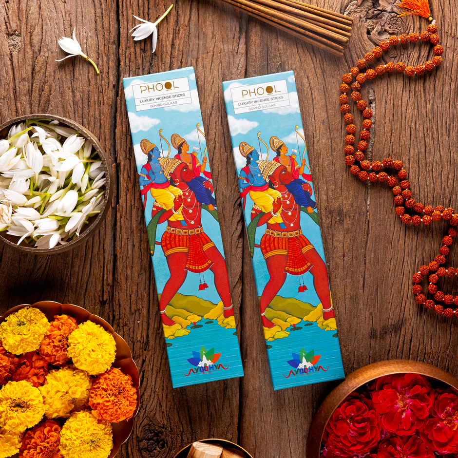 Ayodhya Soumya Chandan Agarbatti | Temple Collection | Made from Temple Flowers | Phool