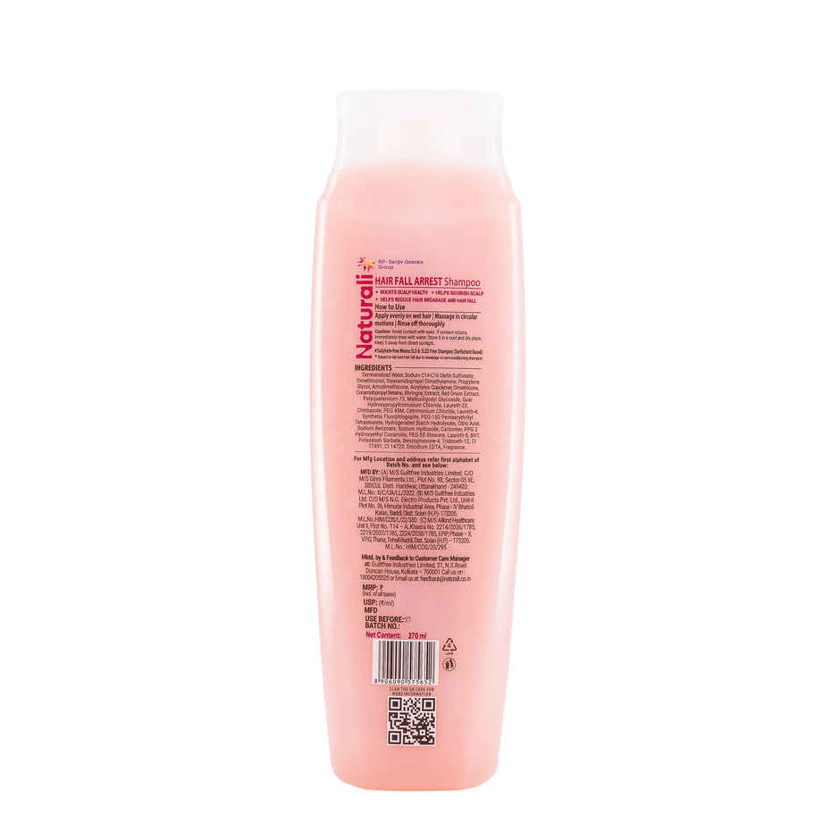 Naturali Hairfall Arrest Shampoo With Red Onion & Bhringraj